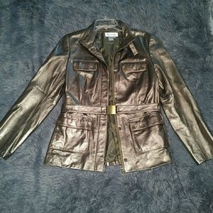 Worth pristine condition leather jacket sz 12